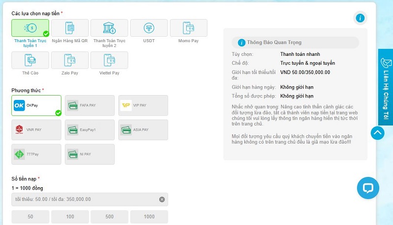 FAQ jun88 - cách nạp tiền